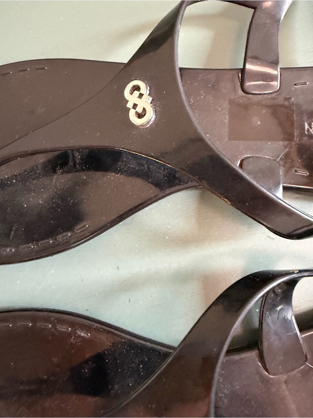 Cole Haan Miley Jelly Sandals Black Size 9 - Picture 4 of 5